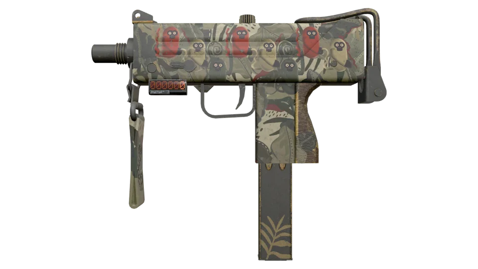 StatTrak™ MAC-10 | Monkeyflage (Well-Worn)