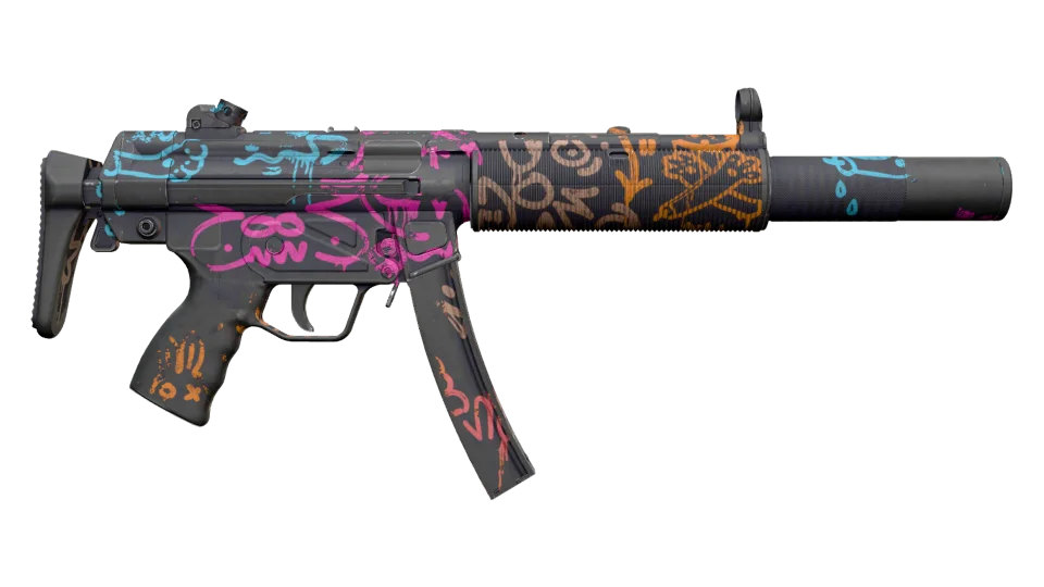 Miniature de MP5-SD | Neon Squeezer (Battle-Scarred)