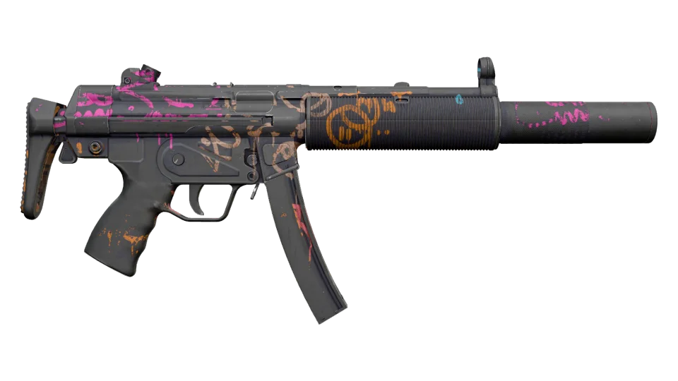 Miniatura de MP5-SD | Neon Squeezer (Battle-Scarred)