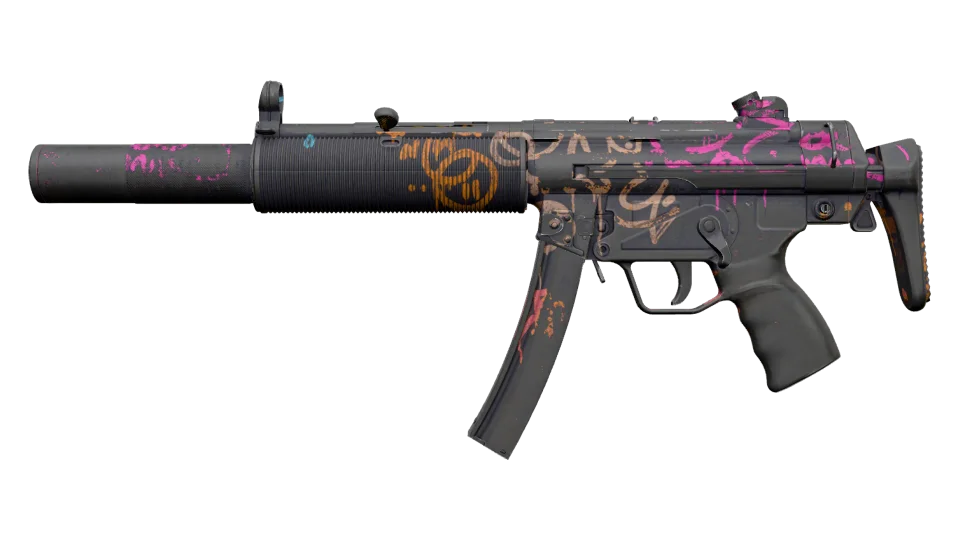 Miniatura de MP5-SD | Neon Squeezer (Battle-Scarred)