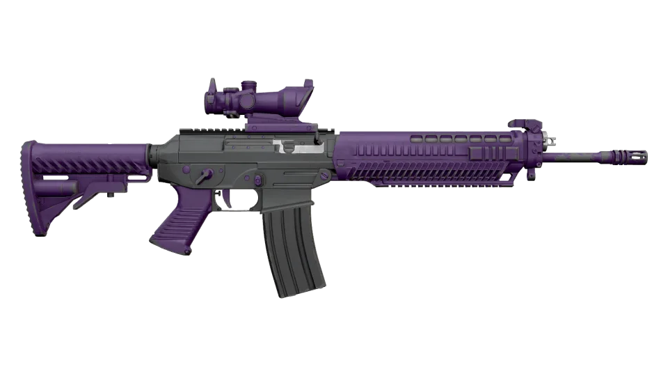 StatTrak™ SG 553 | Ultraviolet (Well-Worn) thumbnail