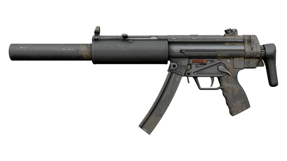 StatTrak™ MP5-SD | Desert Strike (Battle-Scarred)