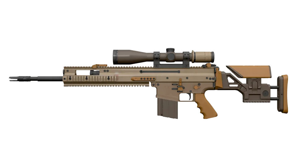 SCAR-20 | Short Ochre (Minimal Wear)