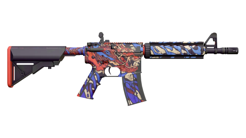 M4A4 | 龍王 (Dragon King) (Minimal Wear) thumbnail