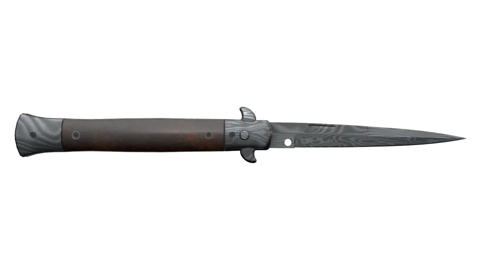 Миниатюра ★ Stiletto Knife | Damascus Steel (Well-Worn)