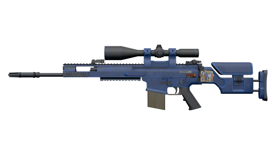StatTrak™ SCAR-20 | Blueprint (Minimal Wear)