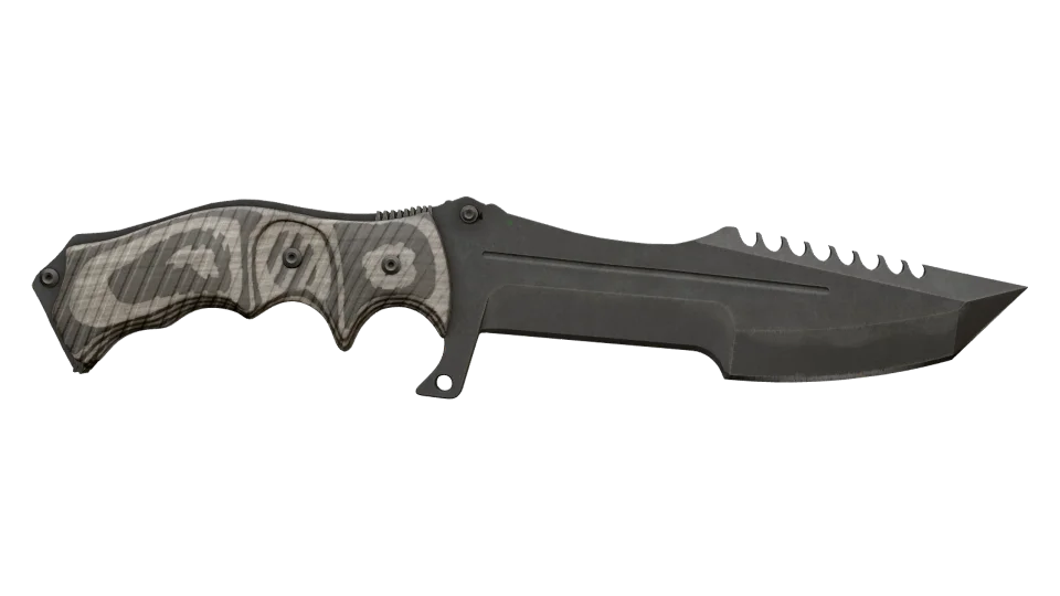★ Huntsman Knife | Black Laminate (Battle-Scarred) thumbnail