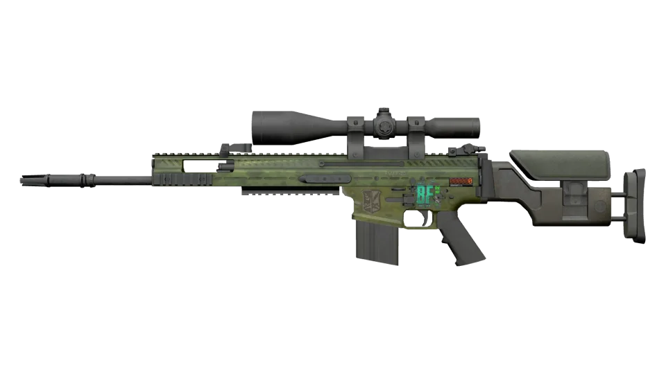 StatTrak™ SCAR-20 | Green Marine (Battle-Scarred) thumbnail