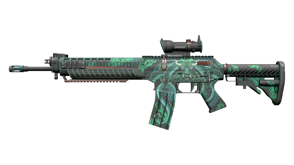 StatTrak™ SG 553 | Dragon Tech (Factory New)