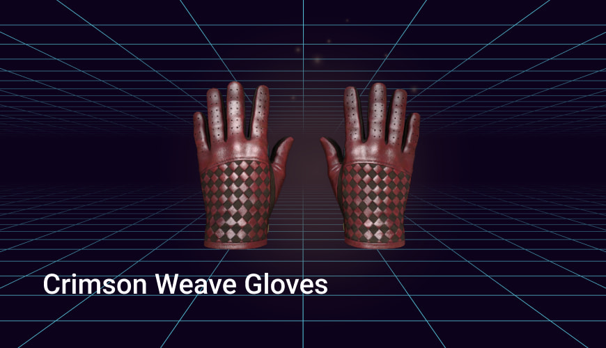 crimson weave gloves