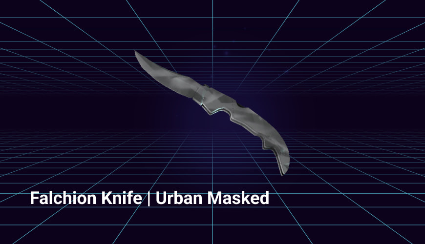 falchion knife urban masked