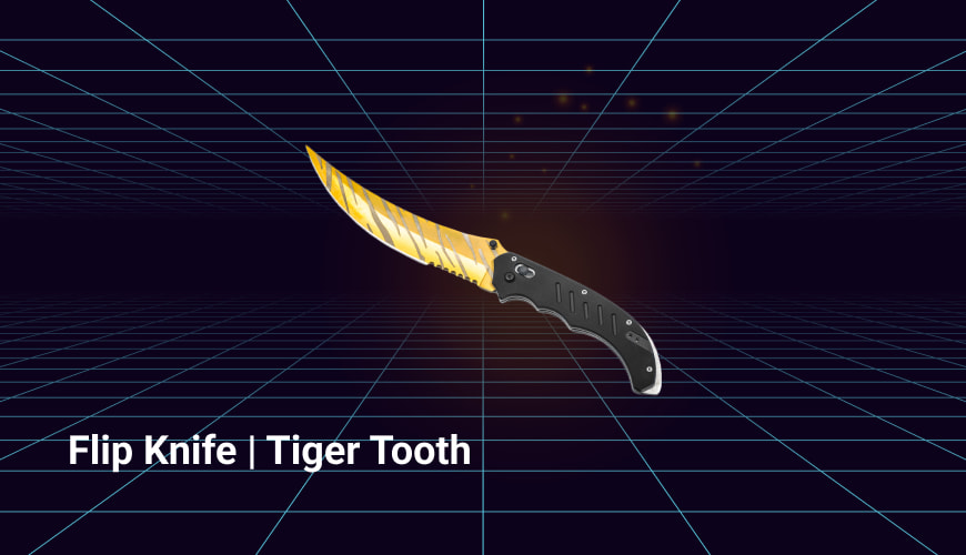flip knife tiger tooth
