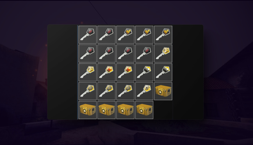 steam inventory full of cs go keys