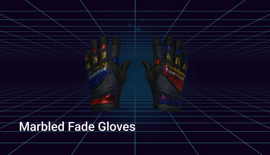 marbled fade gloves