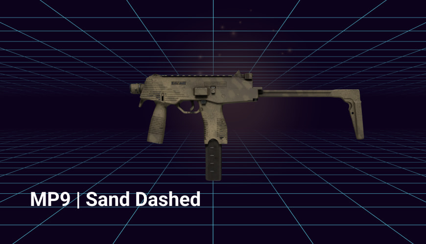 mp9 sand dashed skin