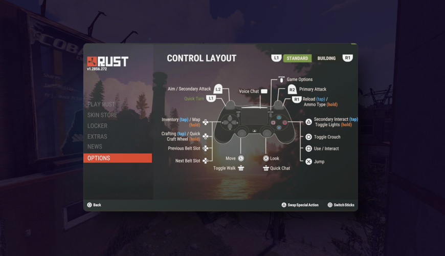 rust control settings