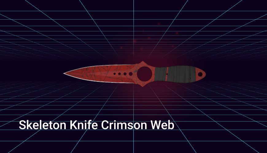 skeleton knife crimson web