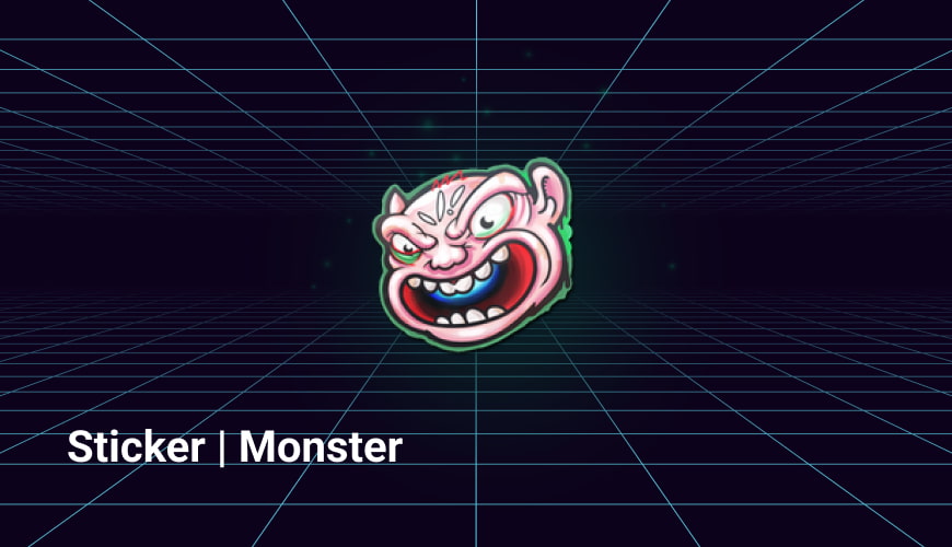 monster cs go sticker