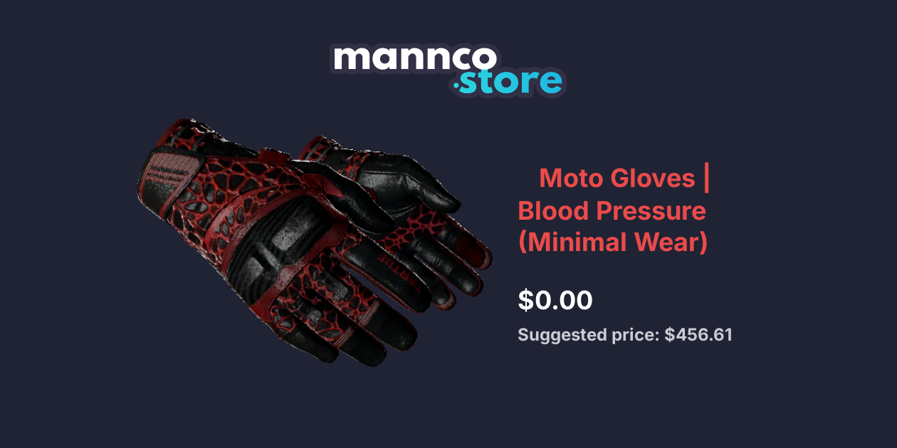 Moto Gloves Blood Pressure (Minimal Wear) Mannco.store