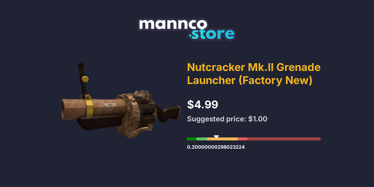 Nutcracker Mk.II Grenade Launcher (Factory New) Mannco.Store