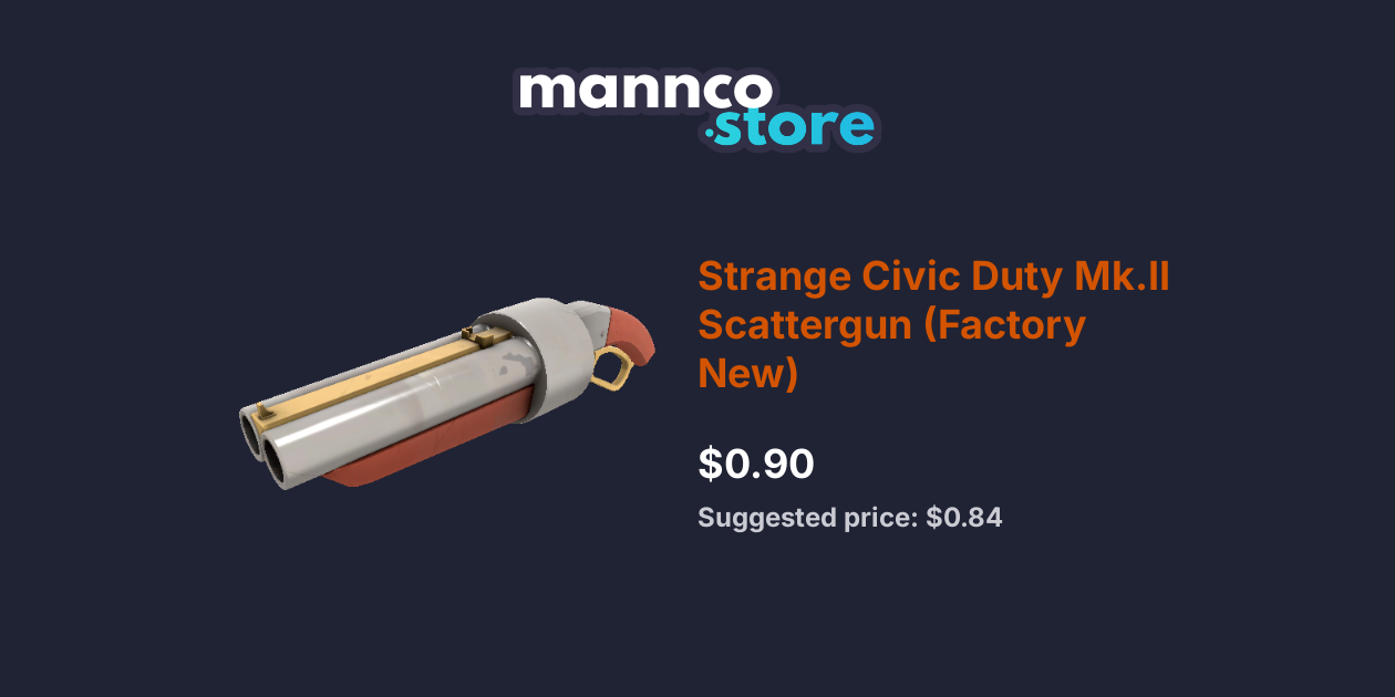 strange civic duty shotgun factory new