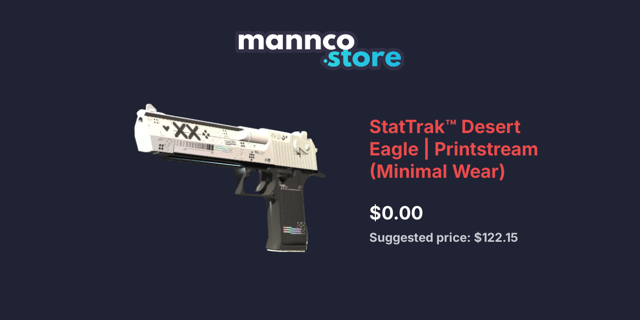 StatTrak™ Desert Eagle Printstream (Minimal Wear) Mannco.store