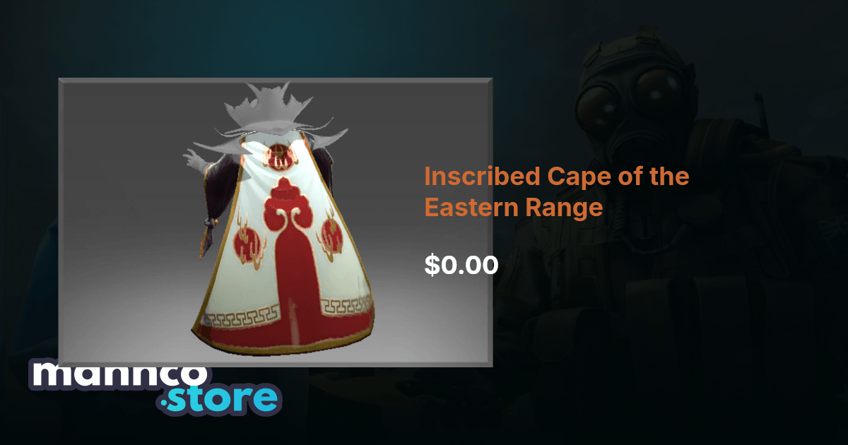 Inscribed Cape of the Eastern Range | Mannco.store