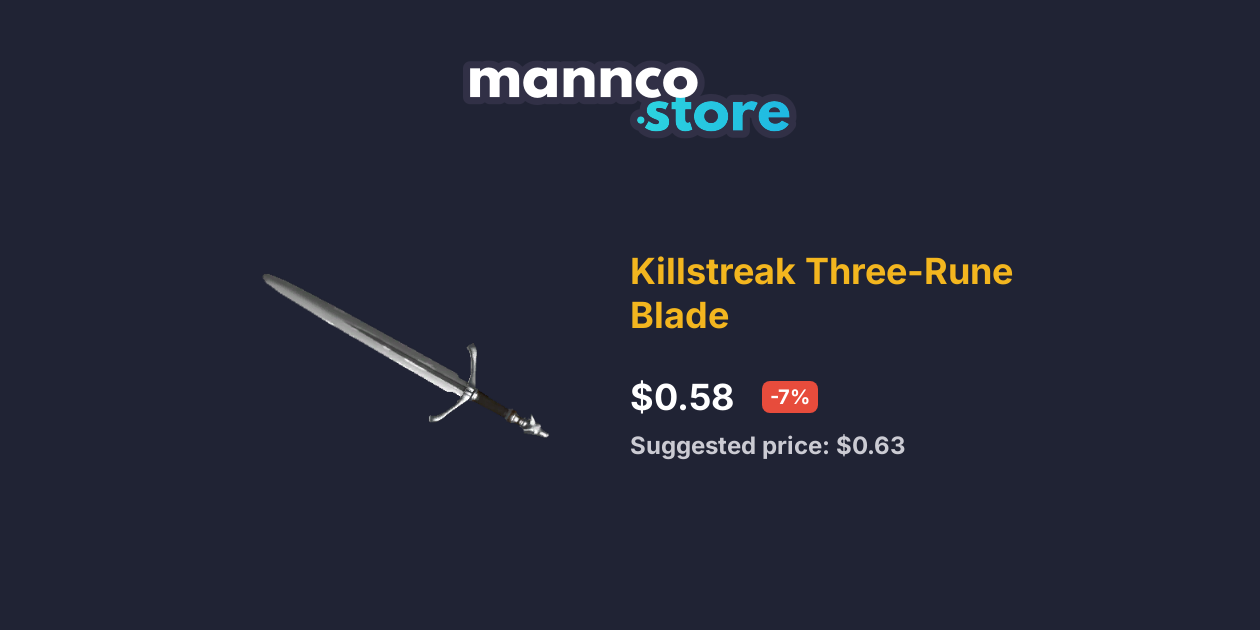 Killstreak Three-Rune Blade | Mannco.store