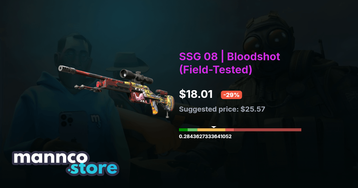 SSG 08 | Bloodshot (Field-Tested) | Mannco.store