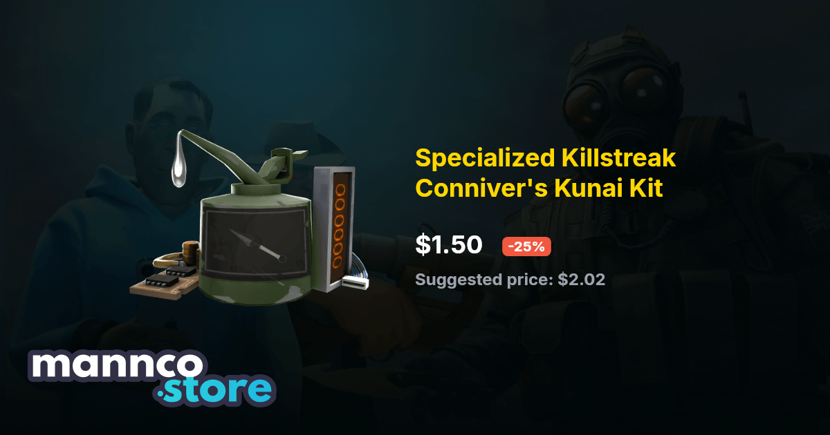 Specialized Killstreak Conniver's Kunai Kit TF2 | Mannco.store
