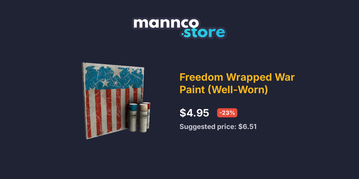 Freedom Wrapped War Paint (WellWorn) Mannco.store