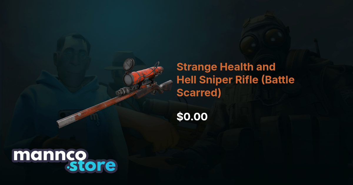 Strange Health and Hell Sniper Rifle (Battle Scarred) | Mannco.store