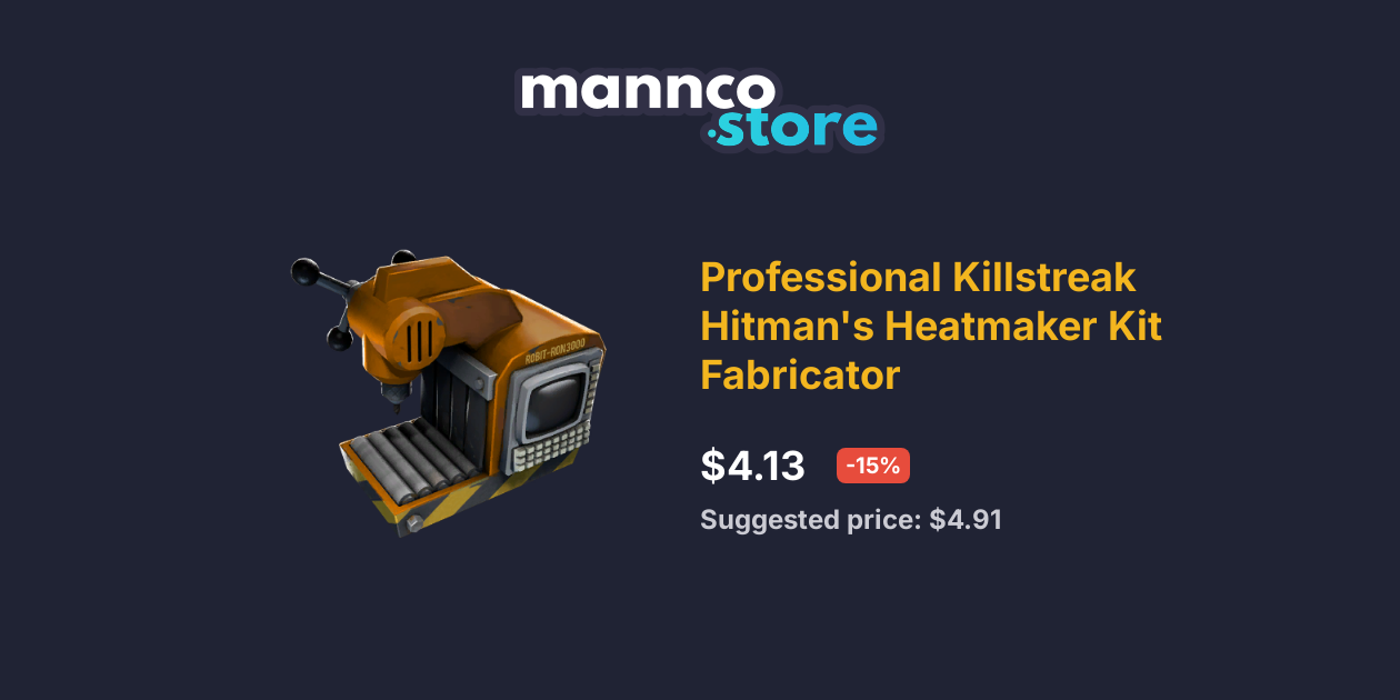 Professional Killstreak Hitman s Heatmaker Kit Fabricator Mannco.Store