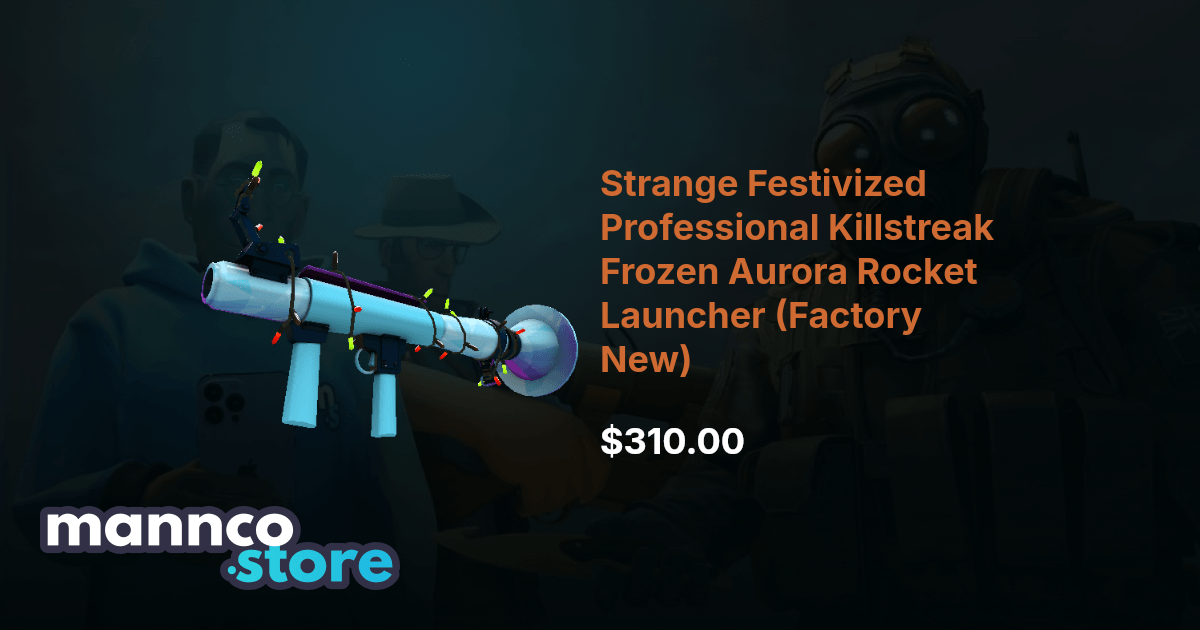 Strange Festivized Professional Killstreak Frozen Aurora Rocket ...