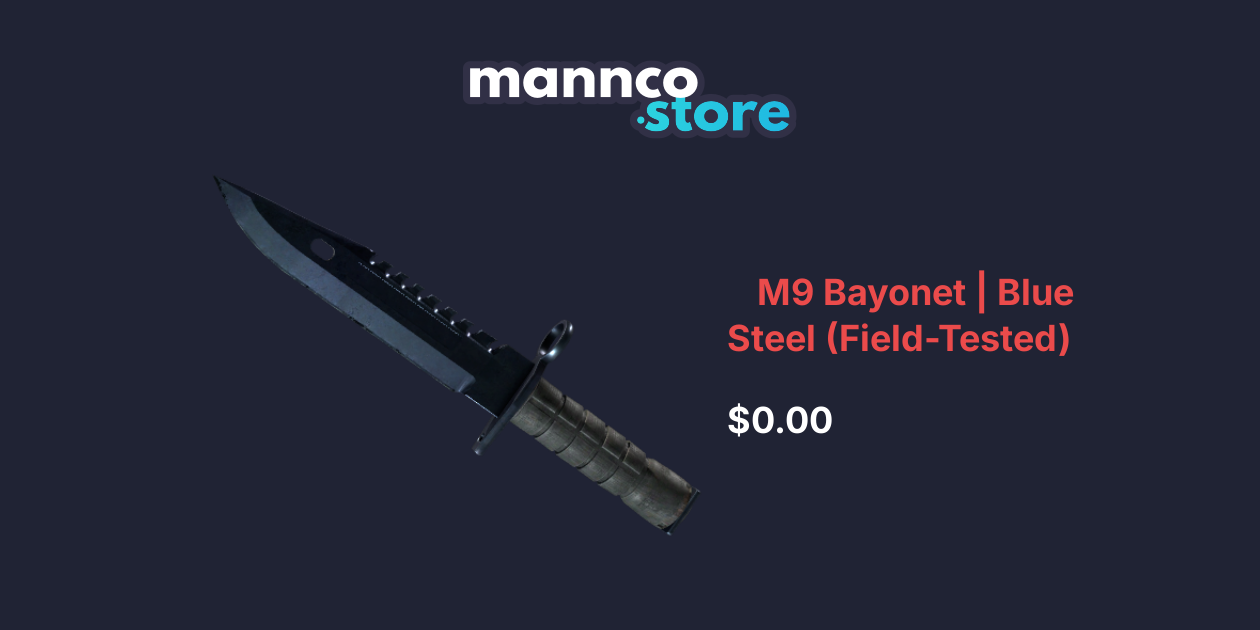 M9 Bayonet | Blue Steel (Field-Tested) | Mannco.store