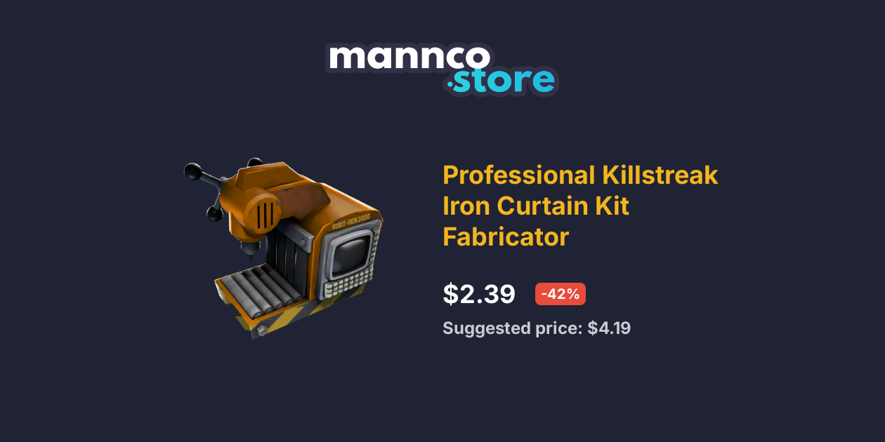 Professional Killstreak Iron Curtain Kit Fabricator Mannco.store