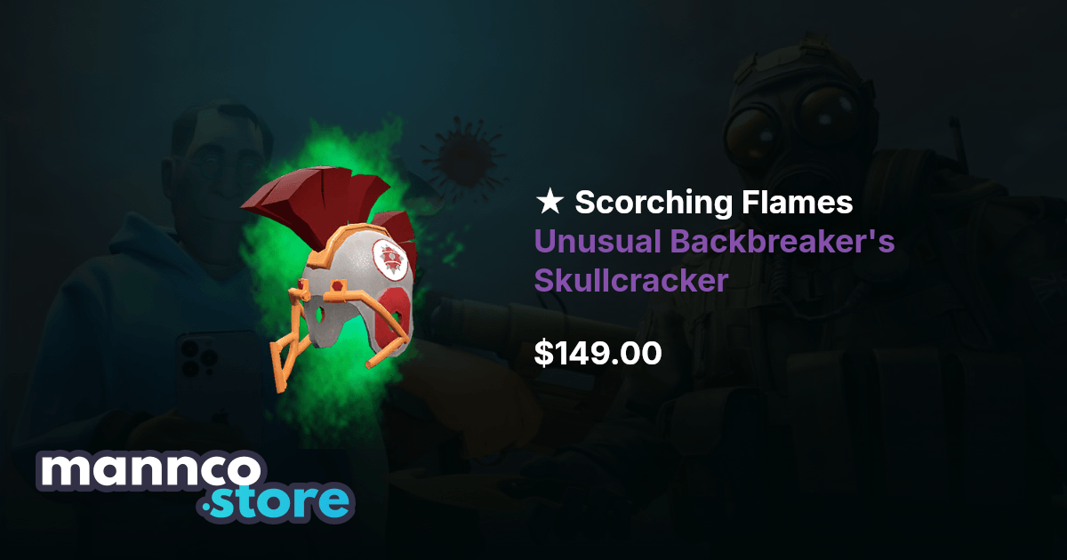 Scorching Flames Unusual Backbreaker s Skullcracker | Mannco.store