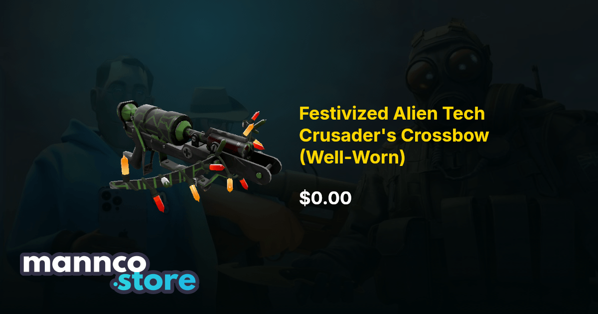 Festivized Alien Tech Crusader s Crossbow (Well-Worn) | Mannco.store