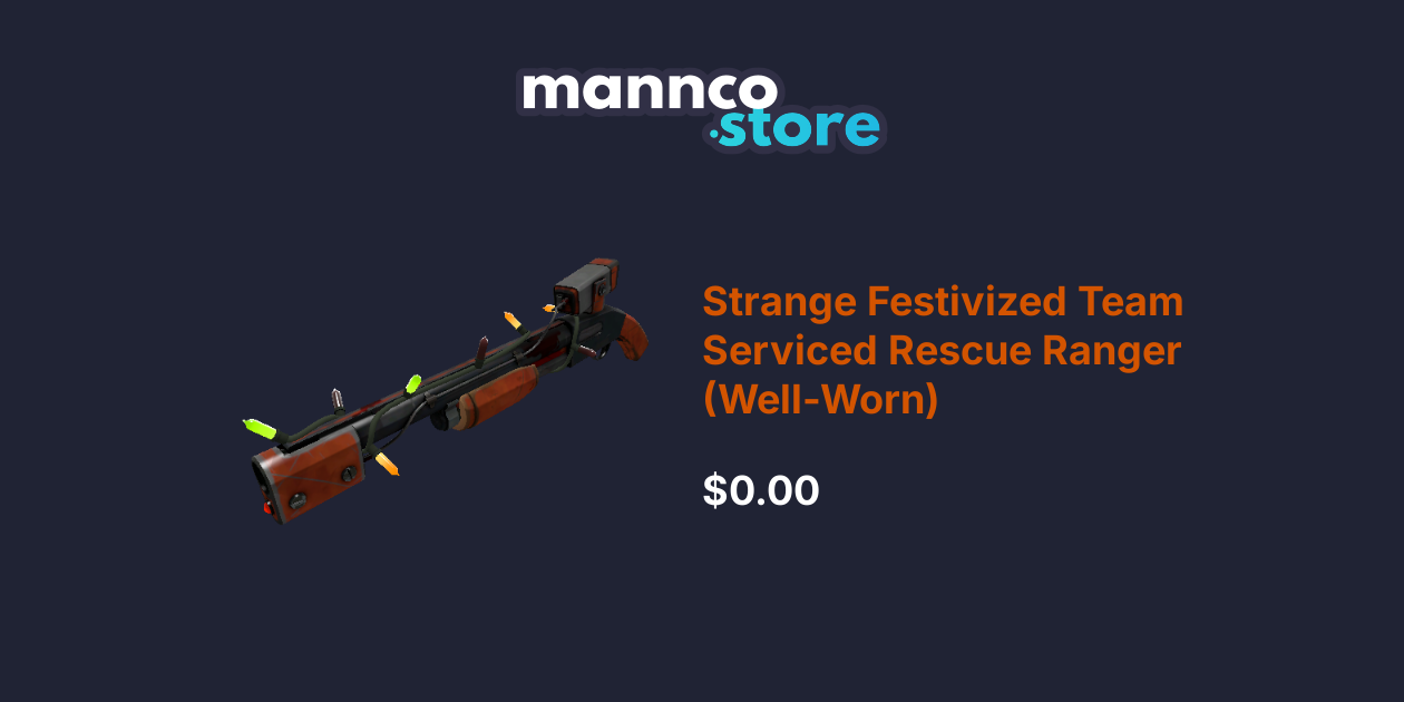 Strange Festivized Team Serviced Rescue Ranger (Well-Worn) | Mannco.store