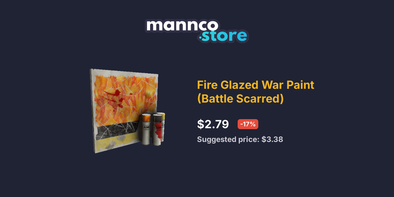 Fire Glazed War Paint (Battle Scarred) Mannco.Store