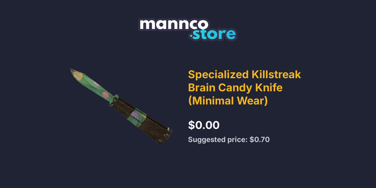 Specialized Killstreak Brain Candy Knife (Minimal Wear) Mannco.store