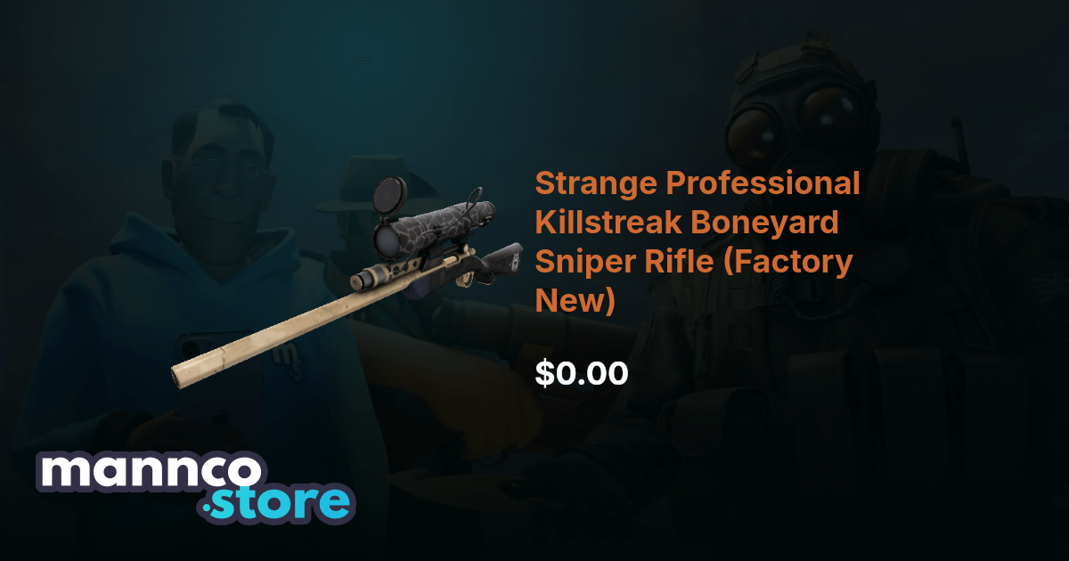Strange Professional Killstreak Boneyard Sniper Rifle (Factory New ...