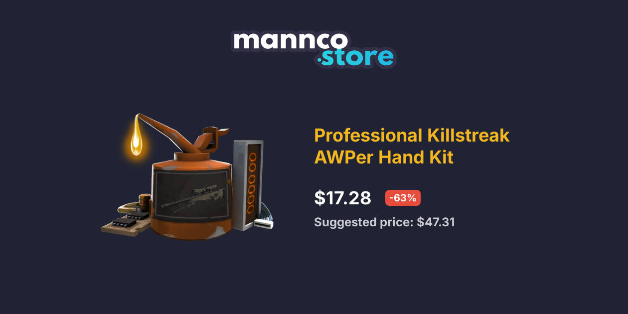 Uncraftable Professional Killstreak AWPer Hand Kit Mannco.store