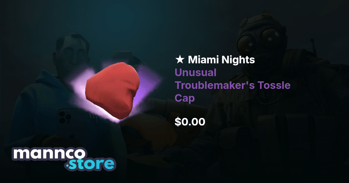 Miami Nights Unusual Troublemaker s Tossle Cap | Mannco.store