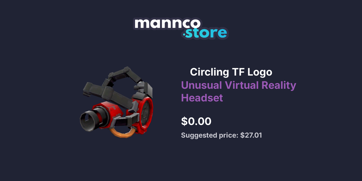 Circling TF Logo Unusual Virtual Reality Headset Mannco.store