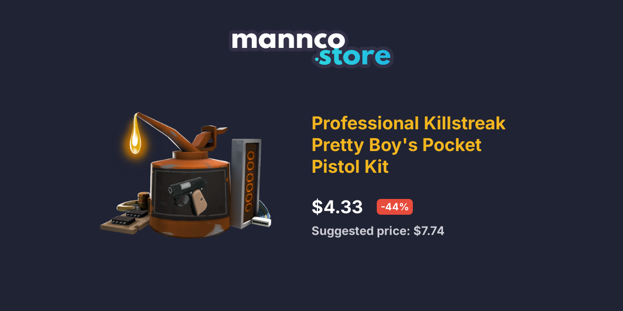 Uncraftable Professional Killstreak Pretty Boy s Pocket Pistol Kit Mannco.store