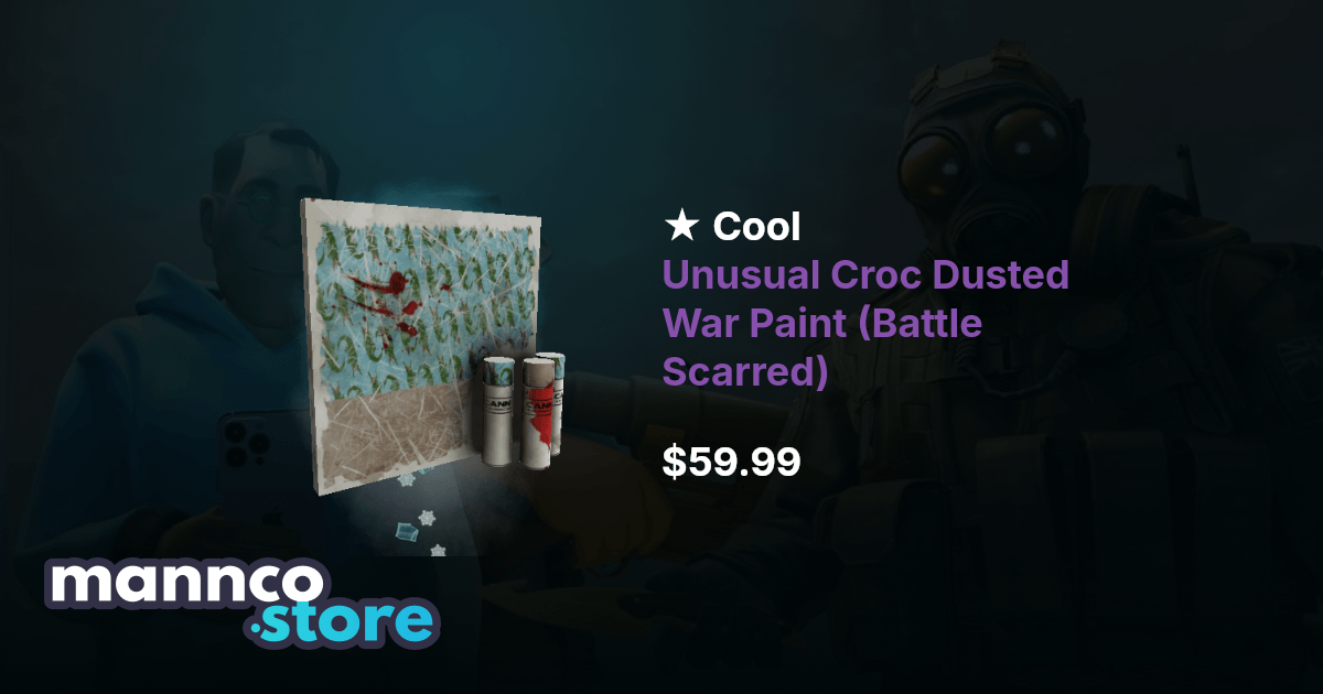 Cool Unusual Croc Dusted War Paint (Battle Scarred) TF2 | Mannco.store