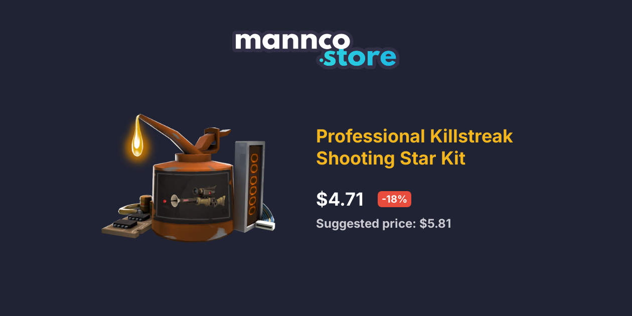 Uncraftable Professional Killstreak Shooting Star Kit Mannco.store