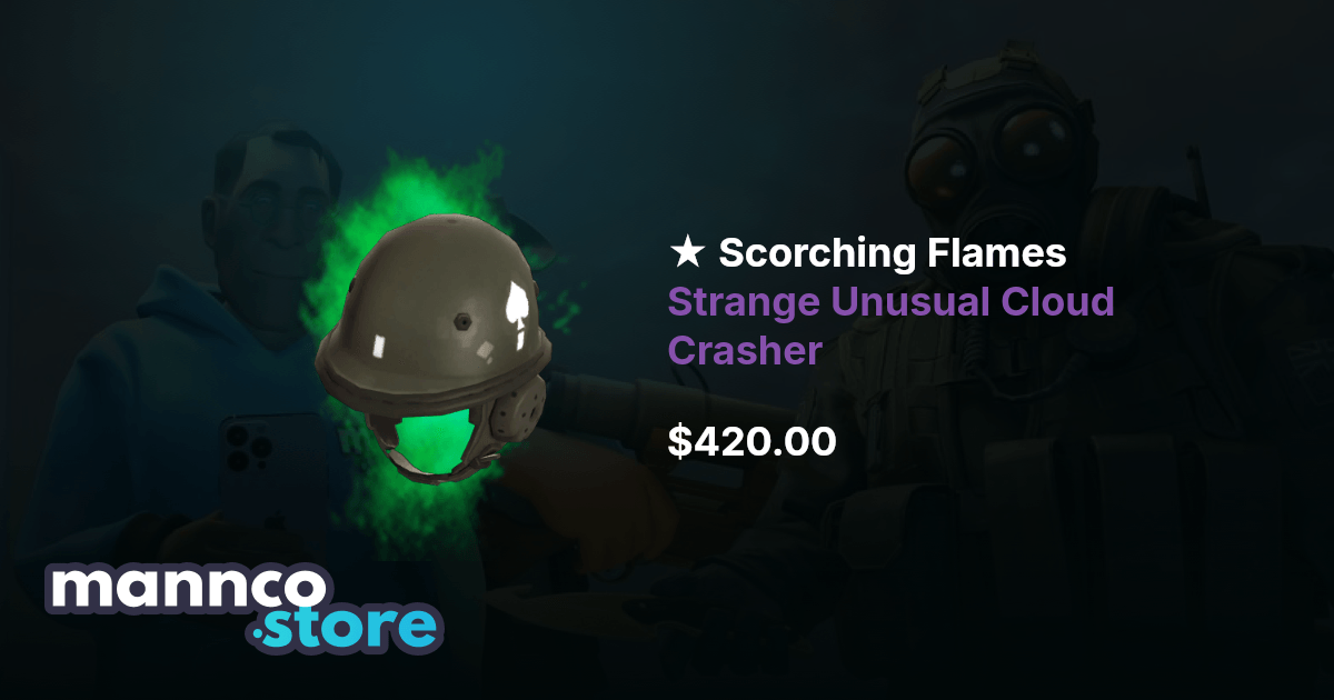 Scorching Flames Strange Unusual Cloud Crasher TF2 | Mannco.store