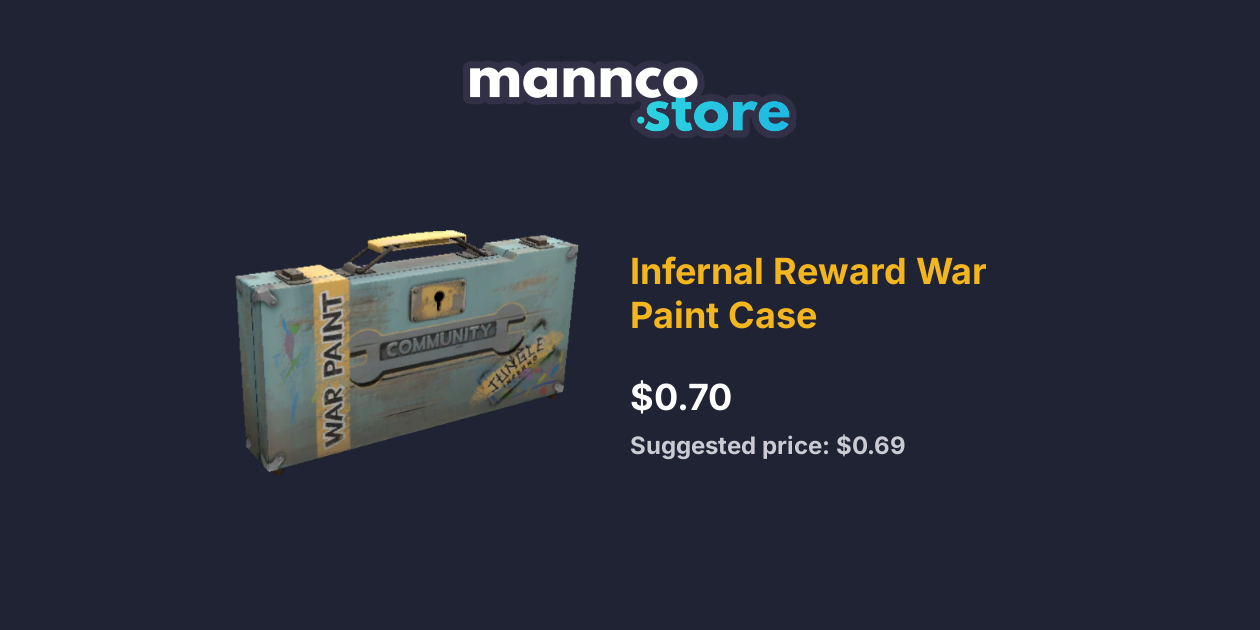 Infernal Reward War Paint Case Mannco.store